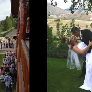 bride groom outdoor wedding